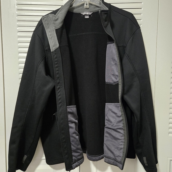 Eddie Bauer Men's Full Zip Jacket Fleece Line Black Size XL - Picture 3 of 6